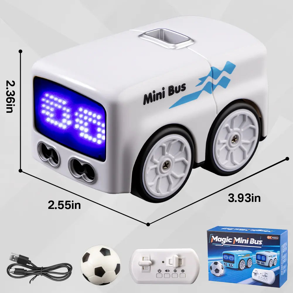 TITAIN GINDO RC Magic Mini Bus Toy – Remote Control Vehicle with Auto Expressions & 4 Play Modes
