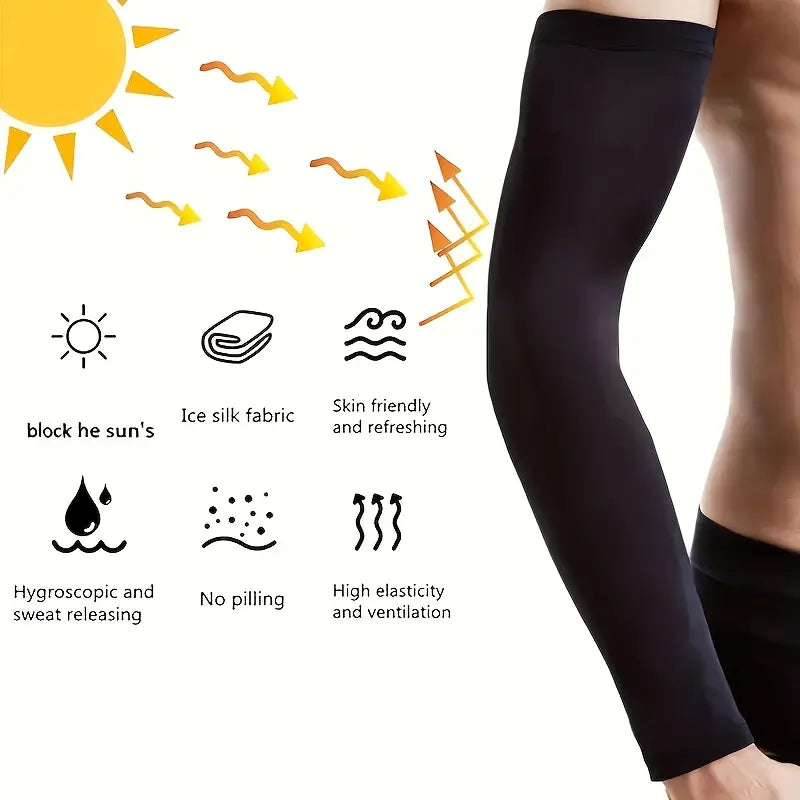 30 Styles Summer UV Protection Arm Sleeves – Pick Your Favorite Cooling Sleeves, Breathable Ice Silk Material, Sweat-Wicking & Comfortable Fit