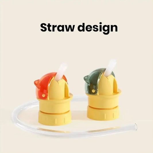 1 Pack Kids Water Bottle Spout Conversion Cap with Straw | Universal Fit for Juice & Water Bottles | Spill-Proof Flip Top Cover for Toddlers & Children