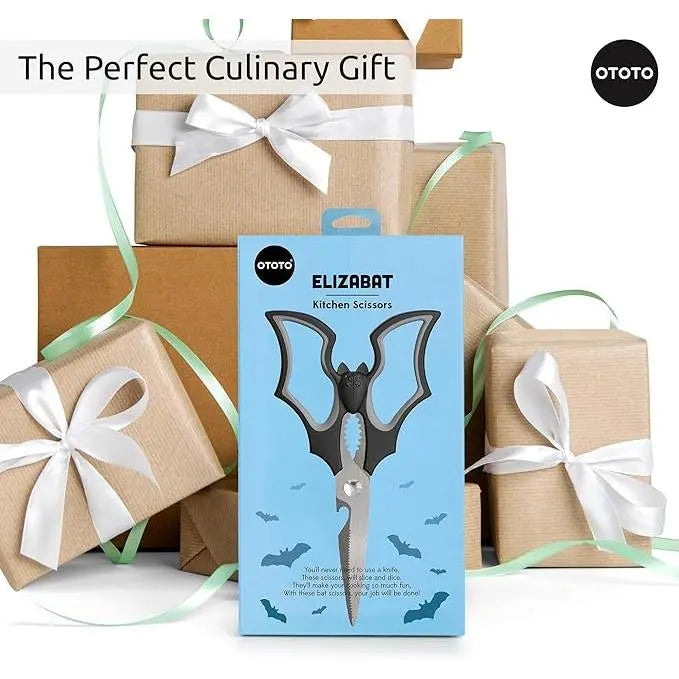 Bat Kitchen Scissors – Gothic Stainless Steel Kitchen Shears for Cooking & Halloween Gifts