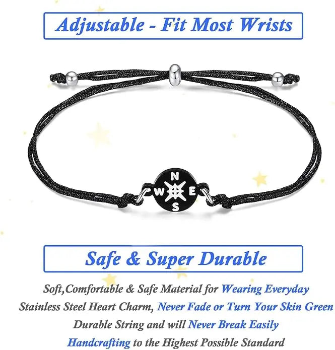 SAM & LORI Graduation Gifts for Her Him Kindergarten Class of 2026 Cool High School College Graduation Gift 5th 8th Grade Teen Girl Boy Bracelet Women Jewelry Cards Middle School Nurse Senior Daughter Student Adjustable Cuffs
