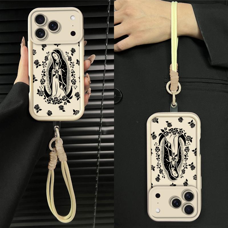The Virgin Surrounded by Roses Case for iPhone & Samsung  – Full Coverage Lens Protection