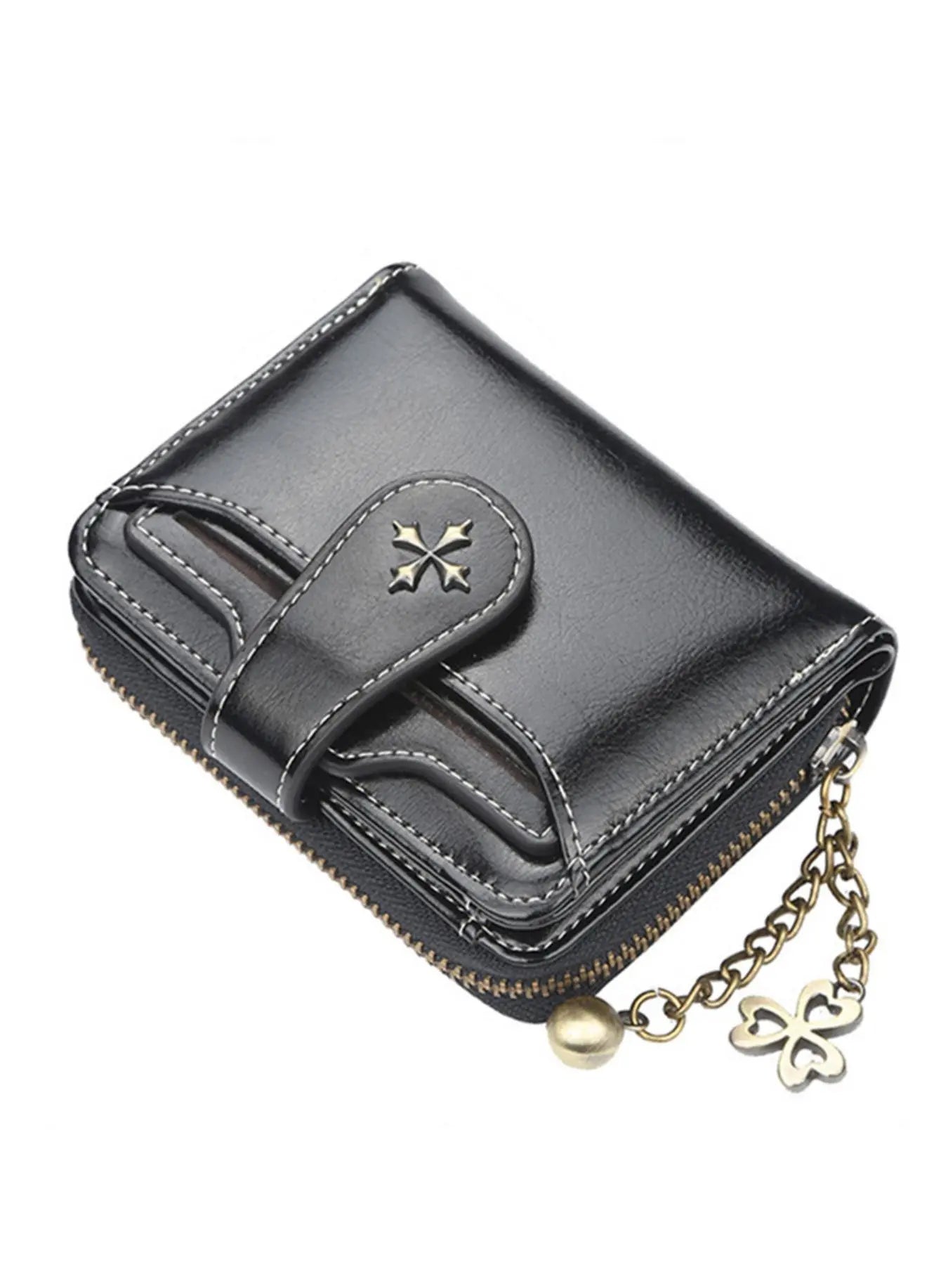 Women's Elegant Minimalist Short Wallet, All-match Trendy Mini Bifold Purse, Gorgeous Card Holder for Daily Use As Birthday Gift