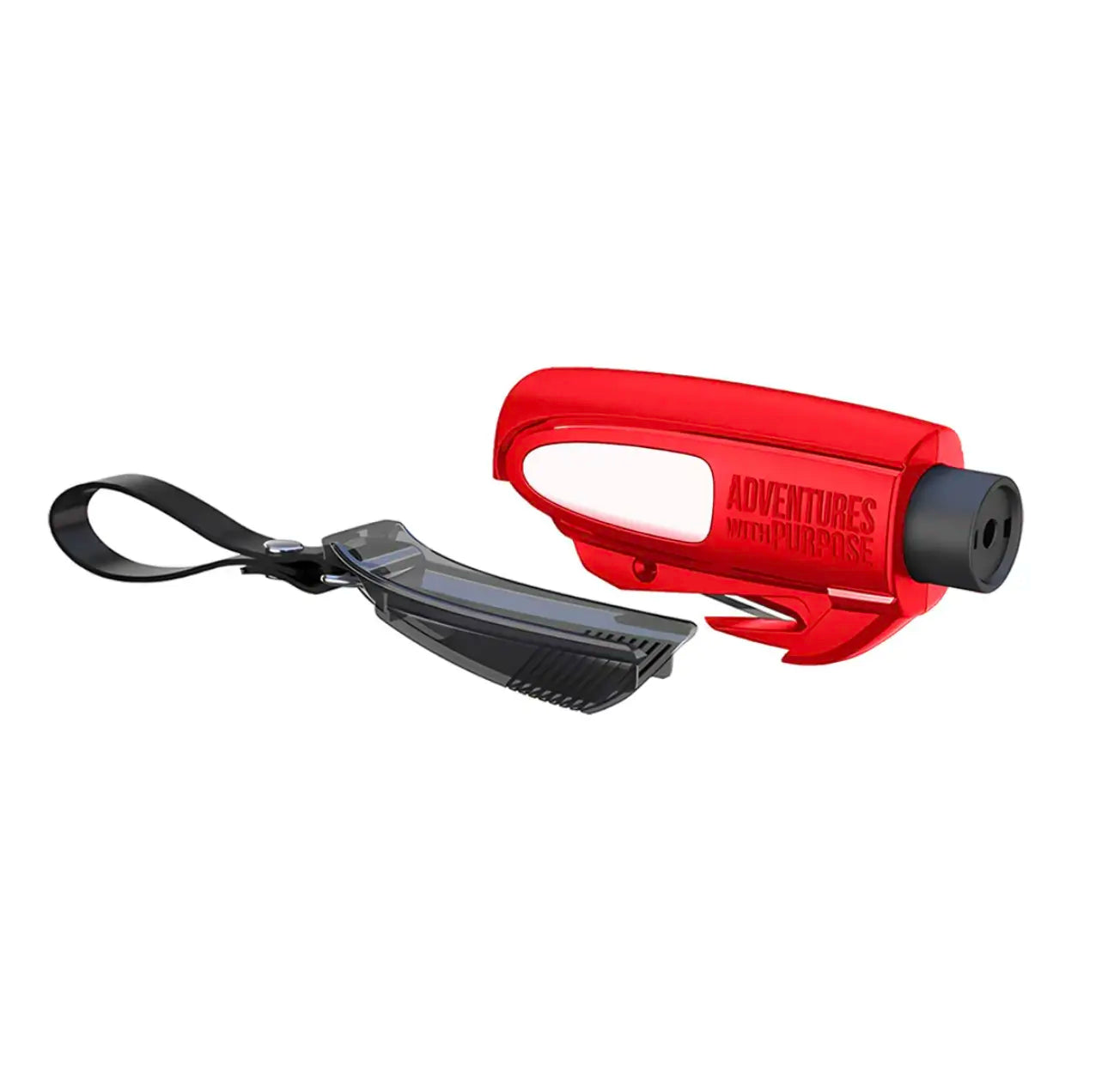 2-in-1 Emergency Car Escape Tool – Window Breaker & Seat Belt Cutter Keychain