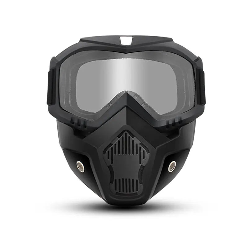 Full-Face Ski Goggles with Detachable Adjustable Mask | Anti-Fog HD Lenses, Comfort Sponge & Durable Plastic Frame
