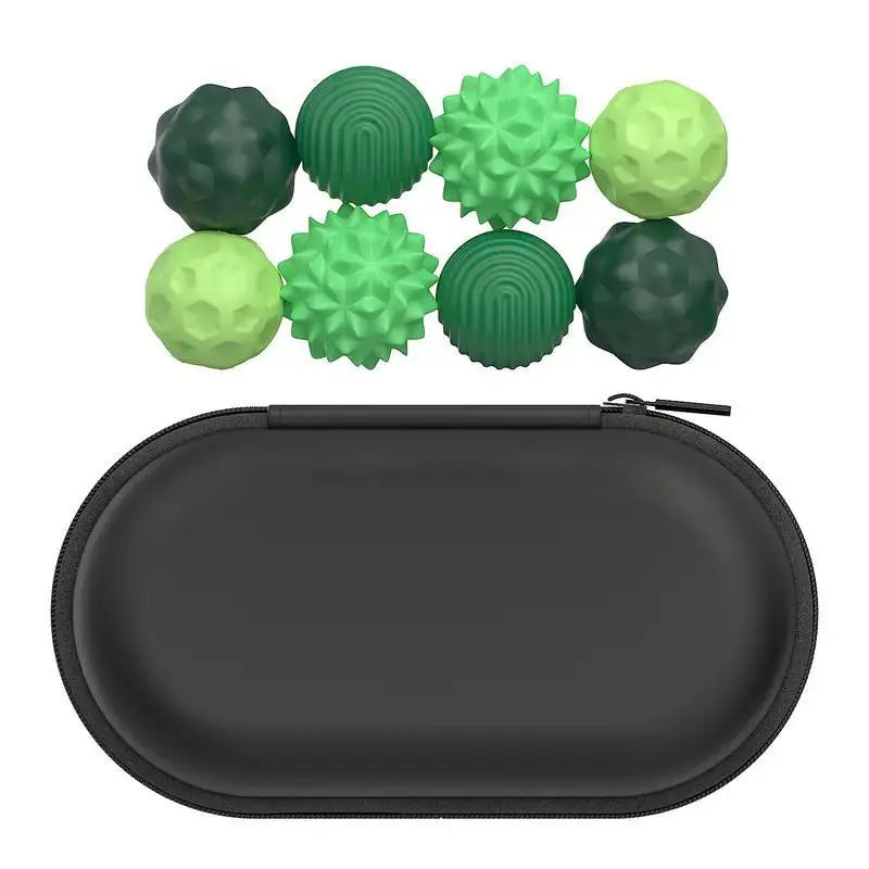 Silicone Fidget Ball Set – Elastic Texture Quiet Stress Relief Toy in Assorted Colors
