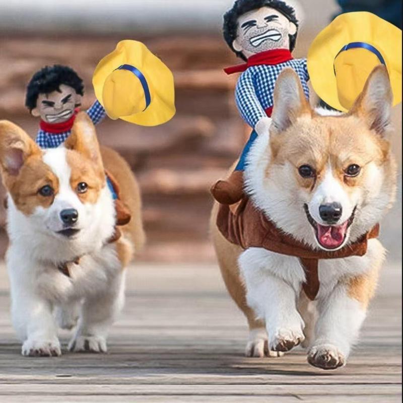 Matador Bullfighter Pet Costume Set with Hat – Adjustable Plush Dog & Cat Outfit