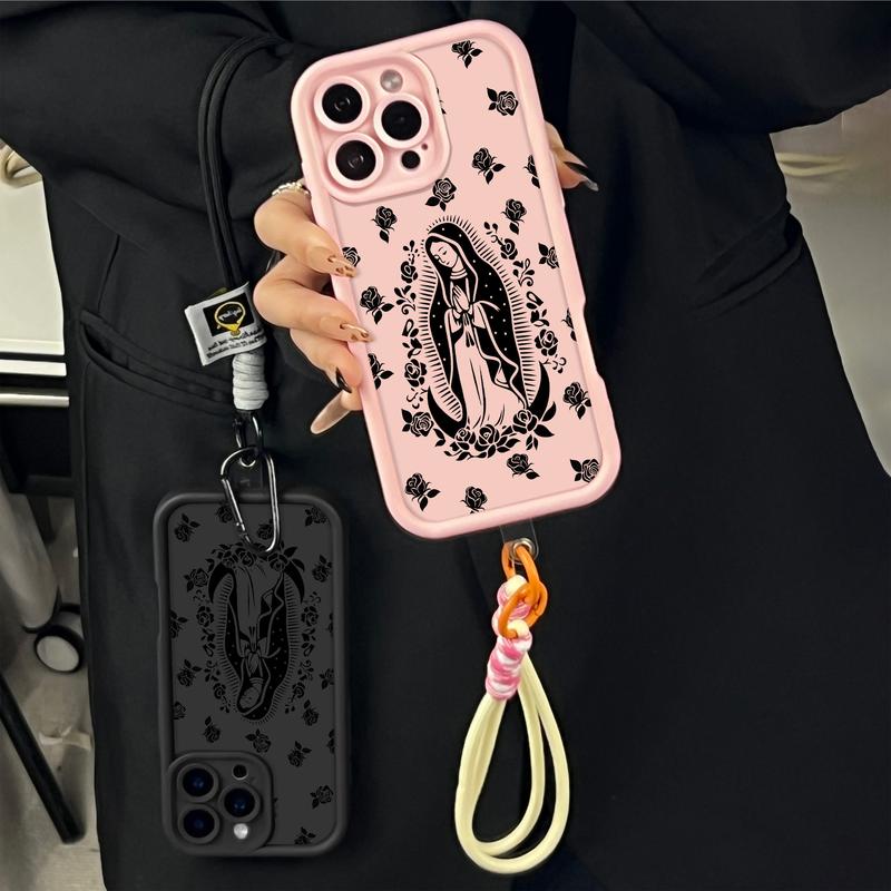 The Virgin Surrounded by Roses Case for iPhone & Samsung  – Full Coverage Lens Protection