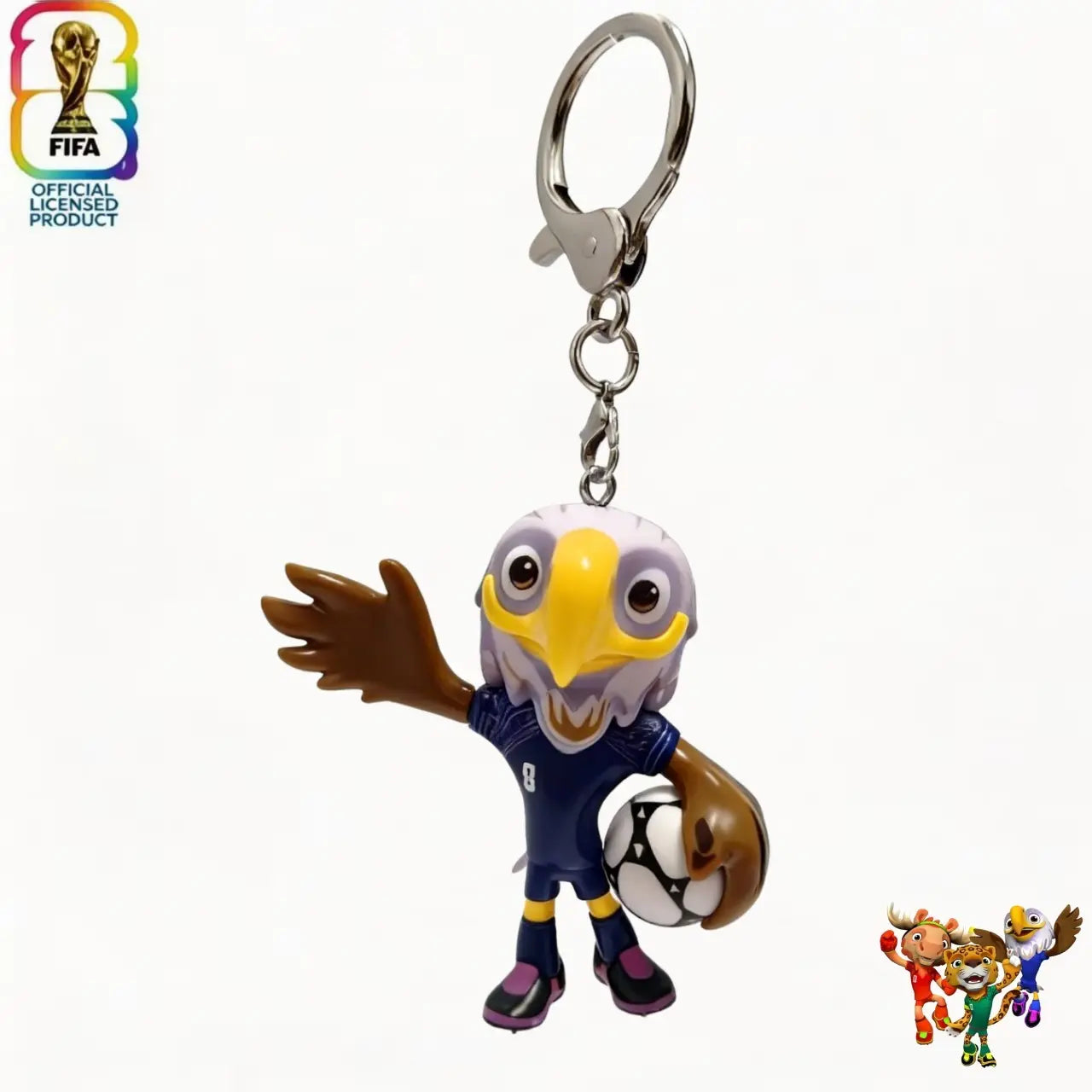 FIFA 2026 World Cup Mascot Keychain Set | Official Licensed | Car Key Accessory