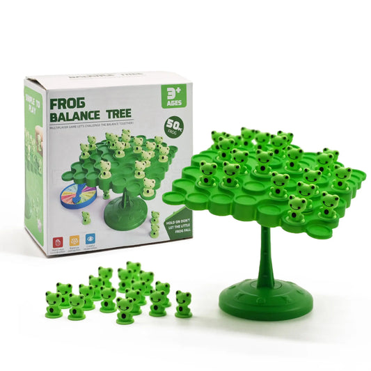 Frog Balance Challenge Board Game (52pc Set) - Educational STEM Toy for Kids