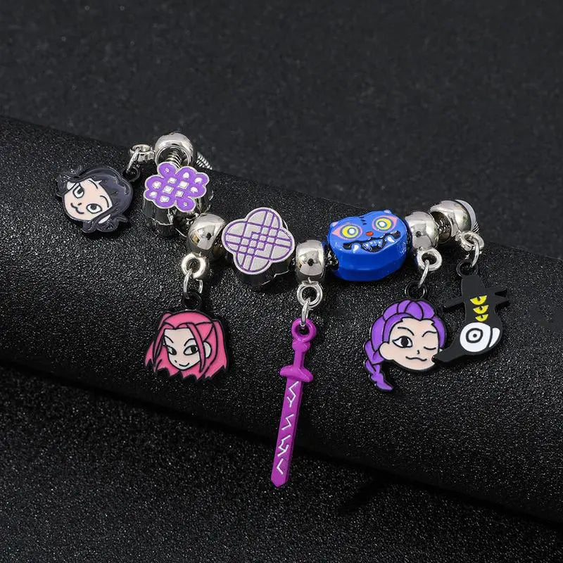 DIY K-Pop Bracelet | Cute Anime Jewelry Gift for Daughter | Fashion Accessory for Kids & Adults | DIY-Friendly Bracelet for Women & Men