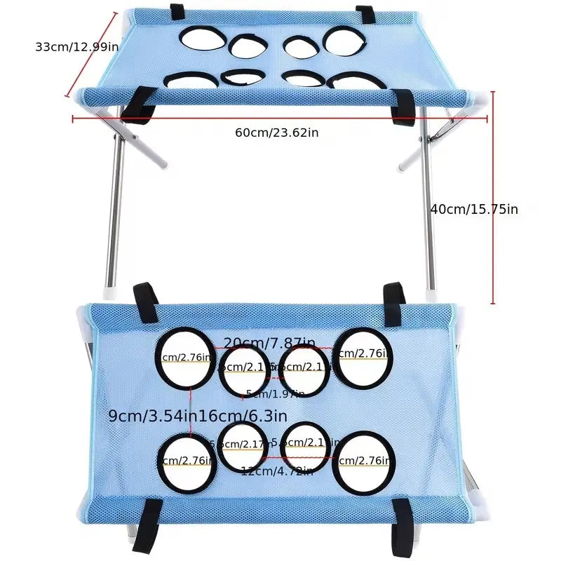 Multi-Functional Pet Grooming Hammock with Bath Support Rack for Cat & Dog Care