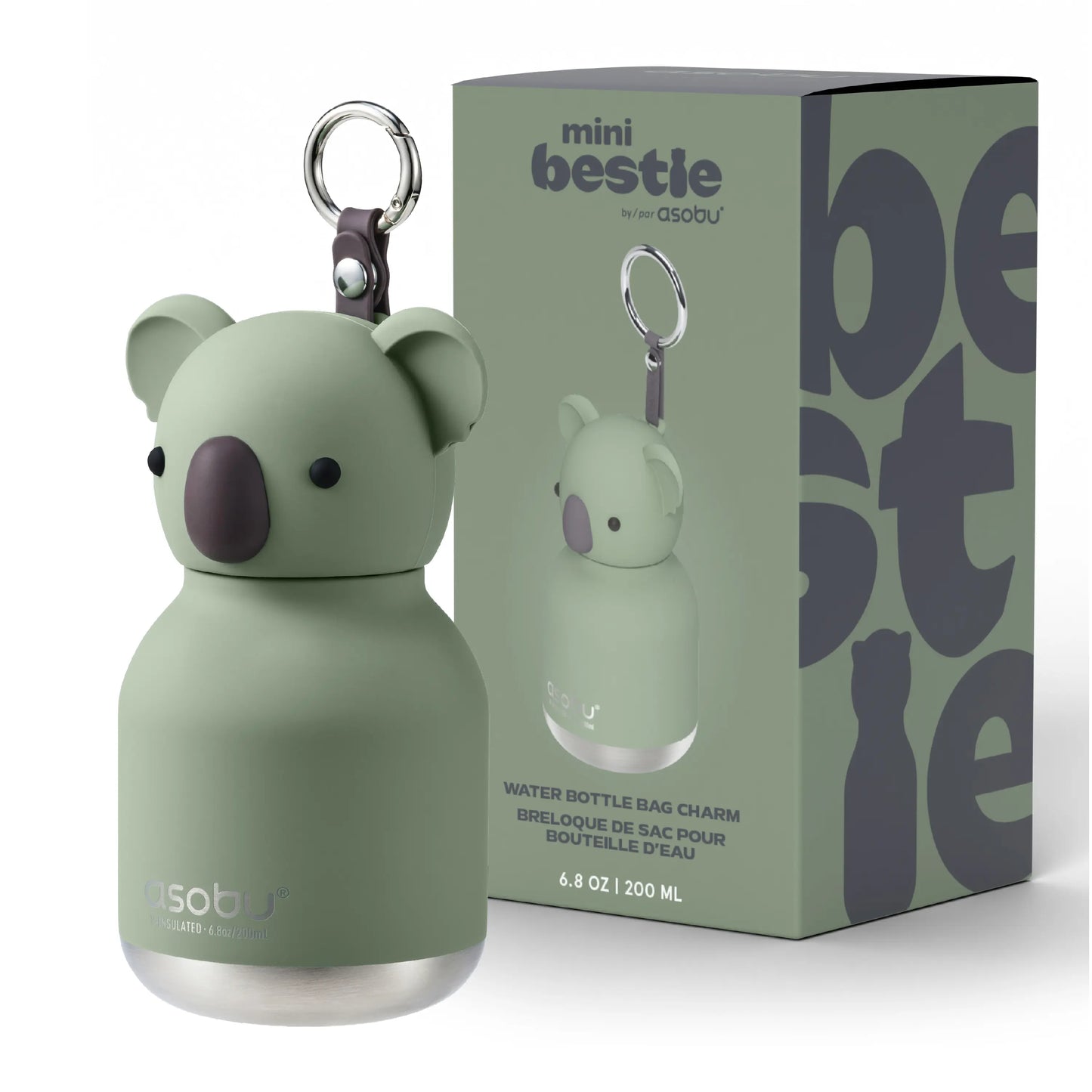 Mini Duck Insulated Water Bottle – Cute Portable Thermos Cup with Keychain Strap