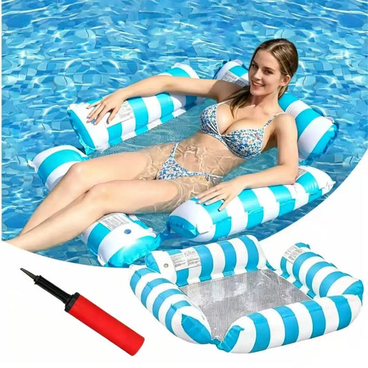 4-in-1 Inflatable Pool Float Chair for Adults