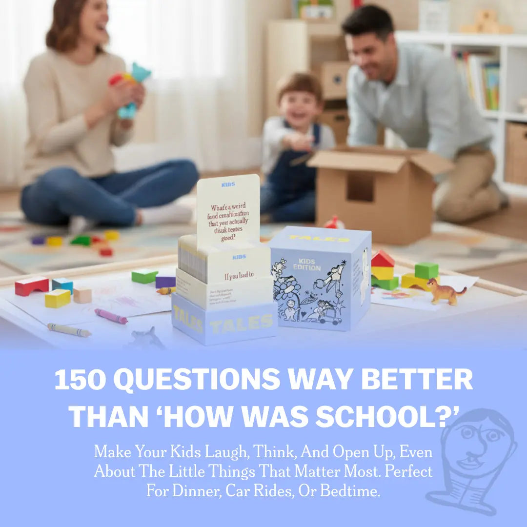 TALES Kids Edition Card Game – Fun Conversation Starter Cards for Family Game Night & Learning Through Play