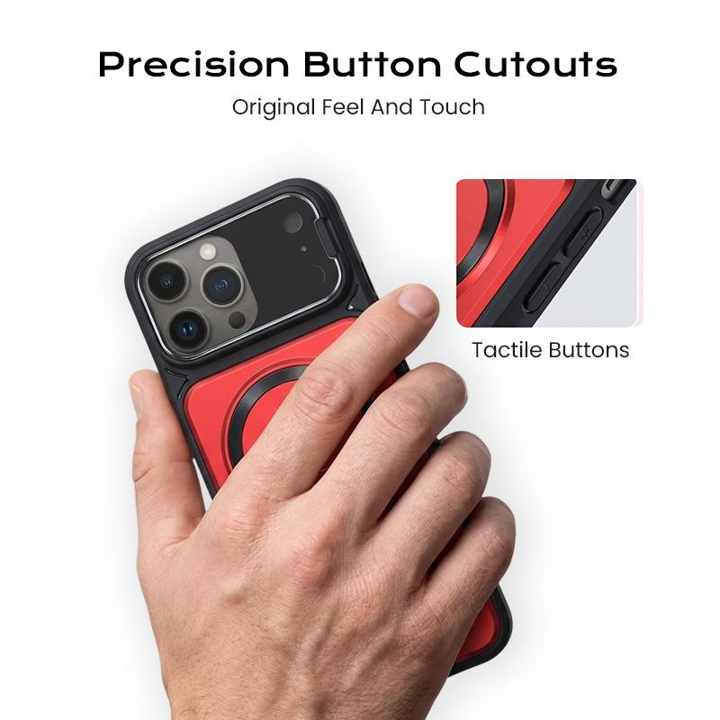 Weseecase Clear MagSafe Case for iPhone 17 Pro Max – Hidden Stand & Lens Protection