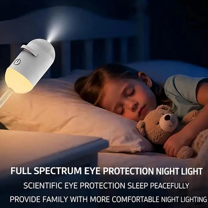 2-in-1 USB Galaxy Starry Sky Projector – Dual-Mode Night Light & Star Projector Light