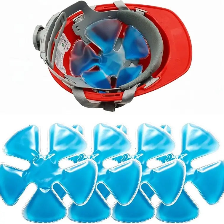 Reusable Hard Hat Cooling Gel Packs for Outdoor Heat Relief