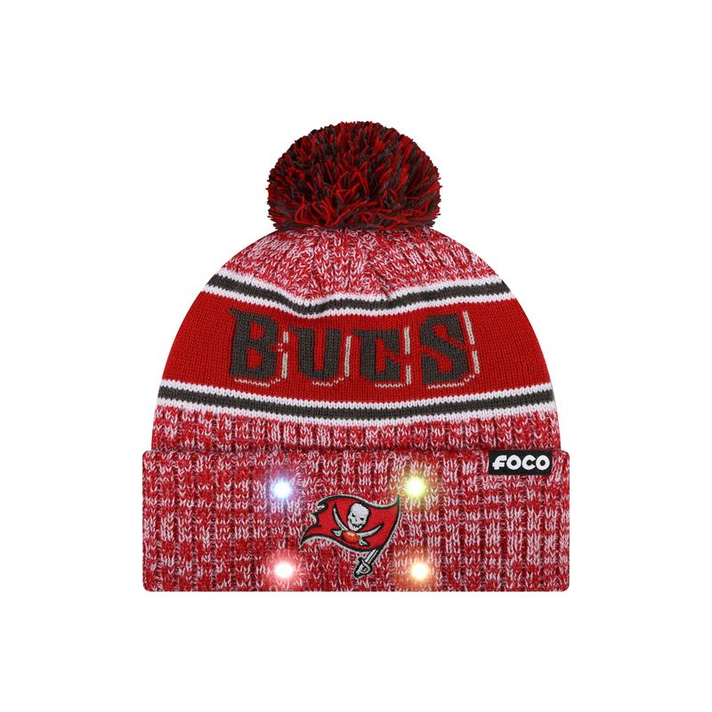 NFL Officially Licensed Team Color Warm Light up Pom Beanie