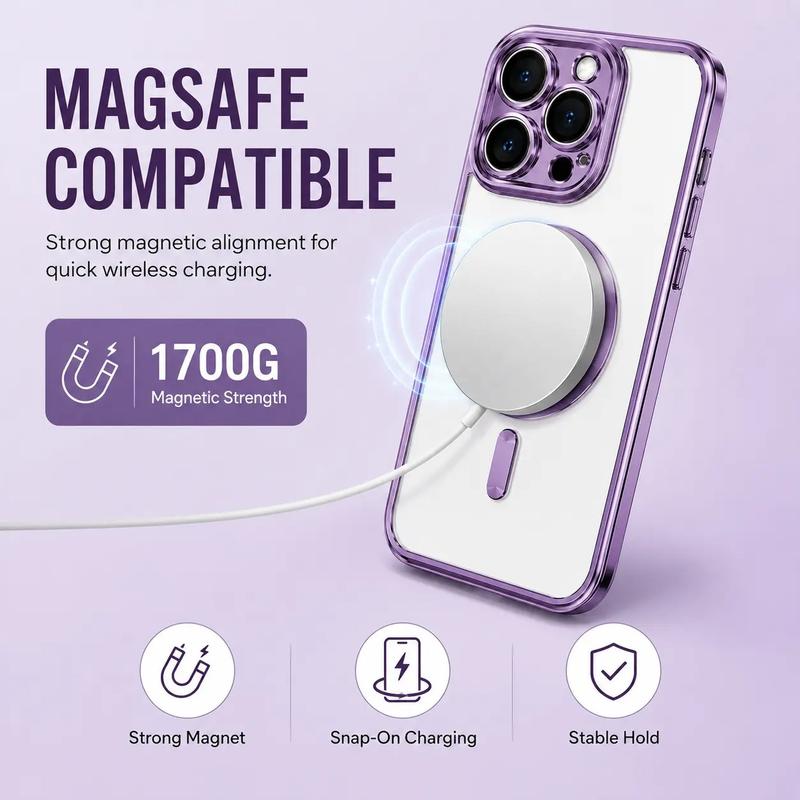Luxury Gradient Glitter MagSafe Shockproof Case for iPhone 18 Pro Max