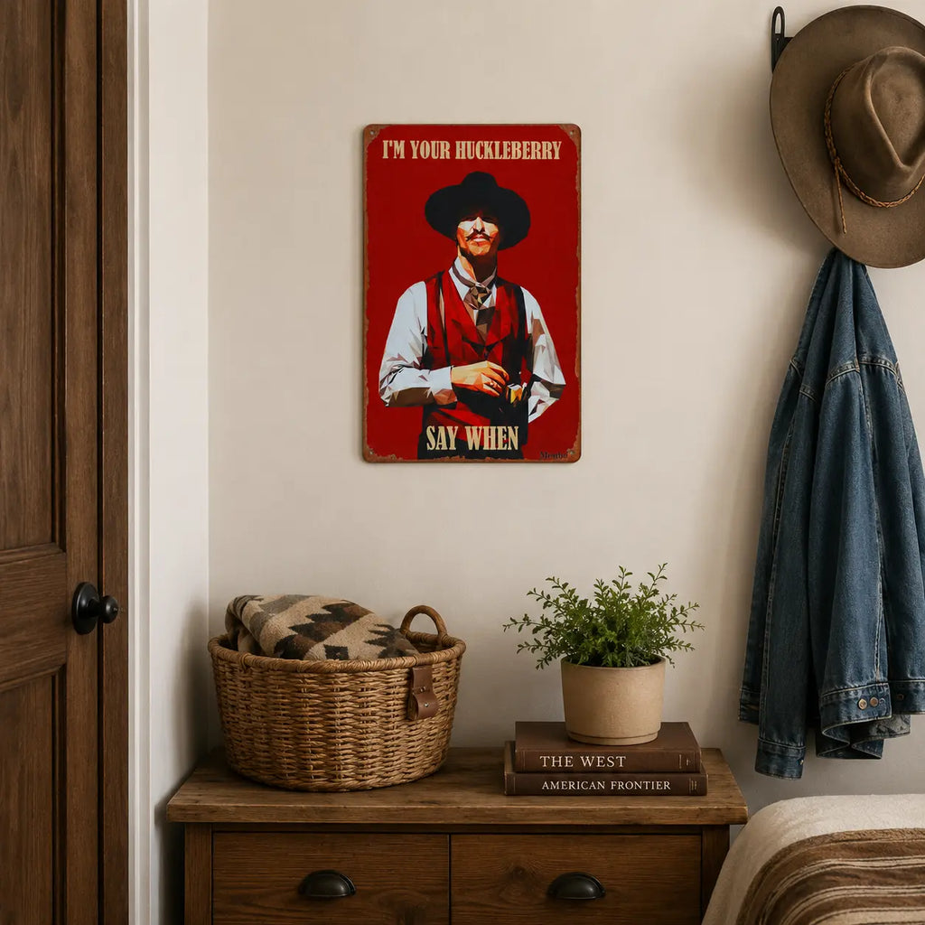 Arte de Pared de Película del Oeste de Doc Holliday y Wyatt Earp