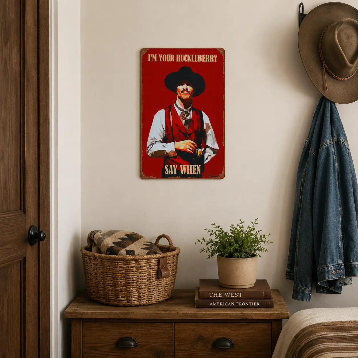 Arte de Pared de Película del Oeste de Doc Holliday y Wyatt Earp