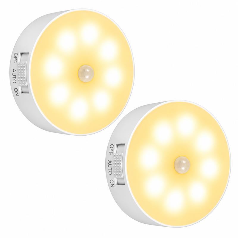 USB Rechargeable Motion Sensor Magnetic Night Light for Kitchen & Closet