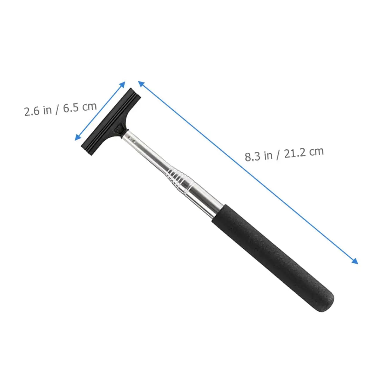 Car Rearview Mirror Wiper, Retractable Car Side Mirror Squeegee with Long Handle