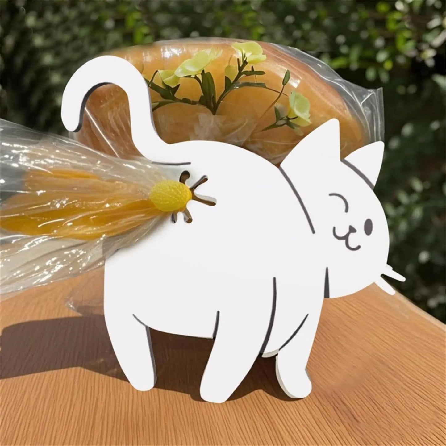 3 Pcs Cat Butt Bread Clip - 3D Printed Humorous Kitchen Gadget - Plastic Bag Holder for Bread & Snacks - Cute Animal Pantry Storage Accessory - Quirky Home Decor Gift - Playful Design - Lightweight Accessory - Pet Lovers