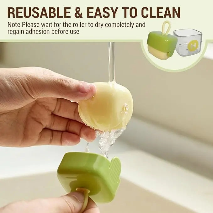 Mini Lint Roller,Reusable Lint Remover,Washable Lint Roller,Portable Pet Hair Remover for Clothes,Travel Home