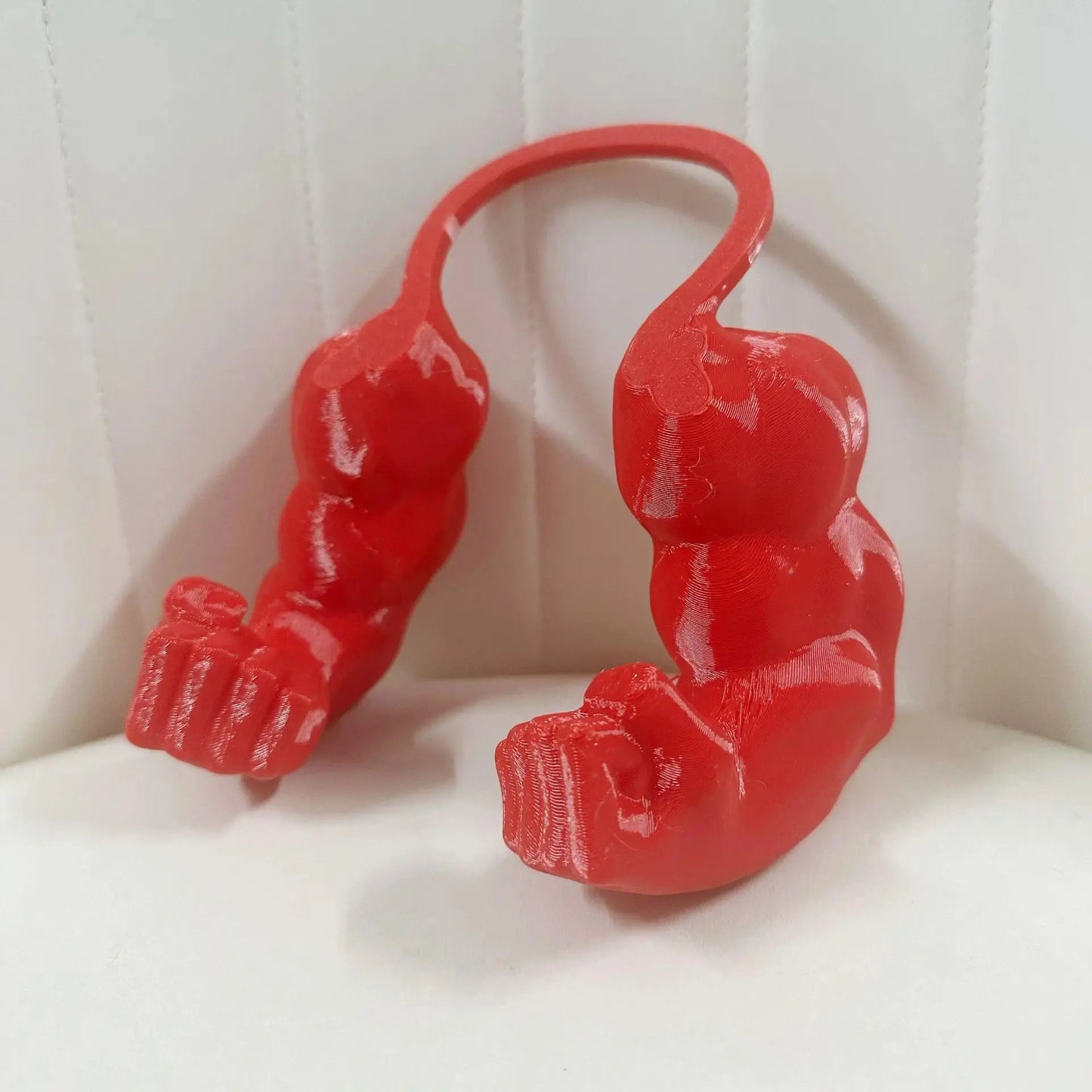 Cat neck-hanging fist toy pendant, funny gadget, cat pet muscle arm model