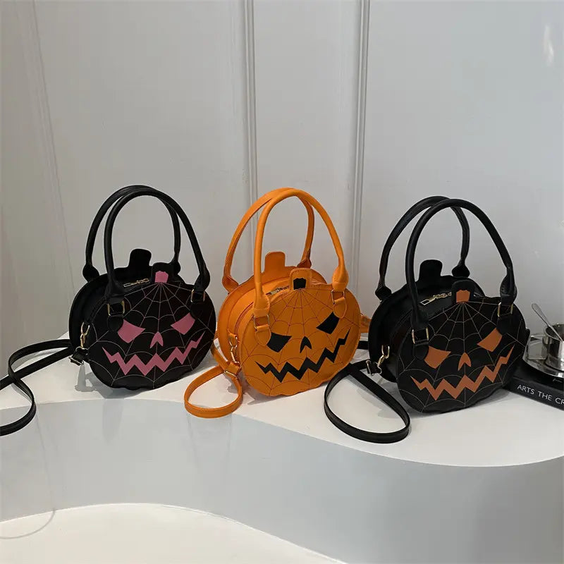 Novelty Halloween Pumpkin Shoulder & Crossbody Bag for Women