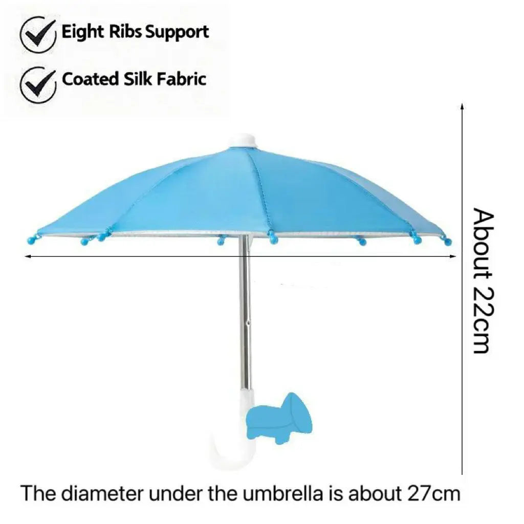 Universal Adjustable Phone Umbrella & Suction Cup Stand