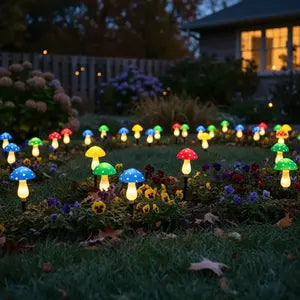 VITYAZI 2/4/8pcs Solar LED Sunflower Garden Lights Realistic Night Glow for Yard Lawn Patio Porch Decoration Waterproof IP65 Energy Efficient Outdoor Lighting Durable Plastic Flowers Upgraded Solar Panels VITYAZI