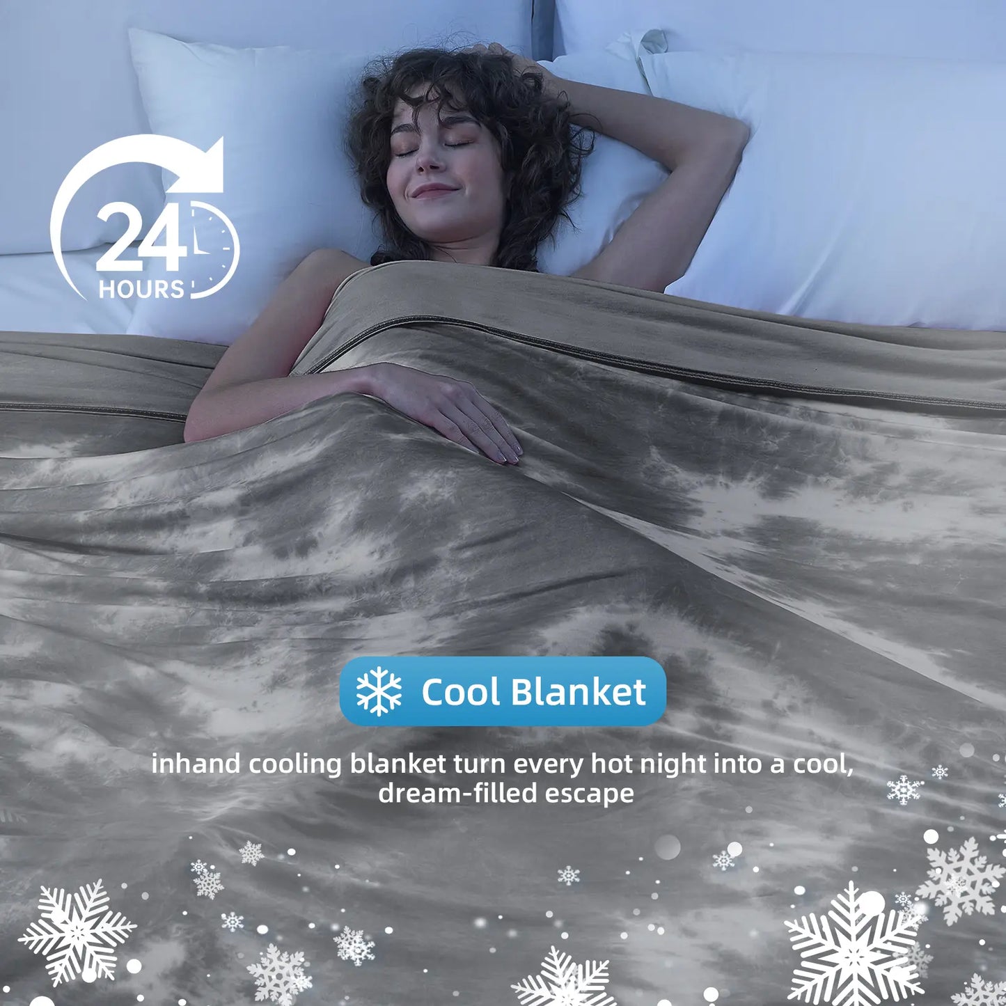 【Summervibes】Inhand Cooling Blanket Queen Size, Summer Blankets for Hot Sleepers & Night Sweat, Thin Blanket Cold Cool Lightweight Cooling Blanket for Couch Bed,Breathable Cooling Blanket,Light Blanket for Hot Sleepers,Comfy Bedding,Gift for Summer