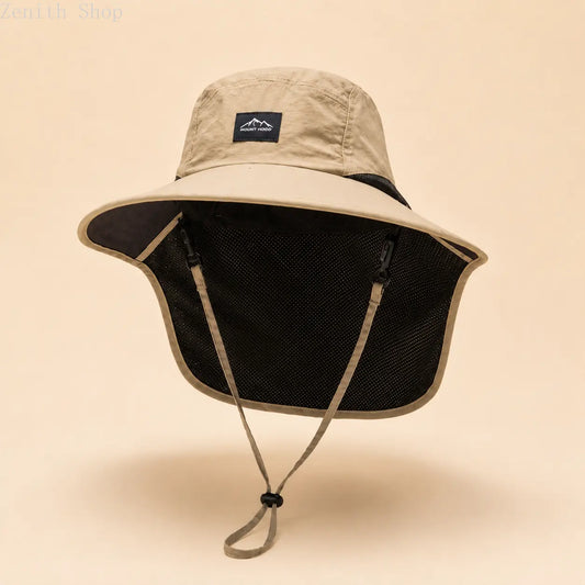 summerwins Unisex UV Protection Sun Hat with Neck Flap (Parent-Child)