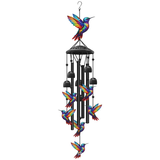 Cardinal Memorial Wind Chime Hanging Ornament for Garden and Patio