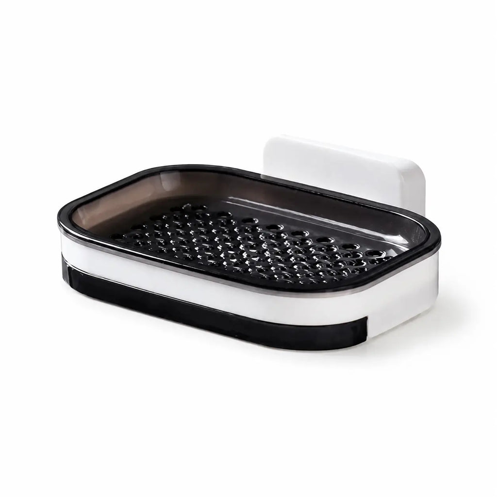 Sohochic Wall Mounted Double-Layer Self-Draining Soap Dish Holder – No-Drill Shower Storage