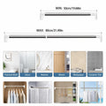 Punch-Free Adjustable Telescopic Tension Rod for Closet & Laundry Organization