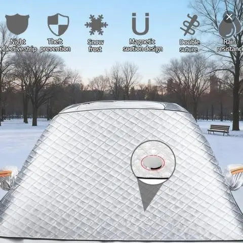All-Season Waterproof Car Windshield Cover – Snow, Ice & Dust Frost Shield