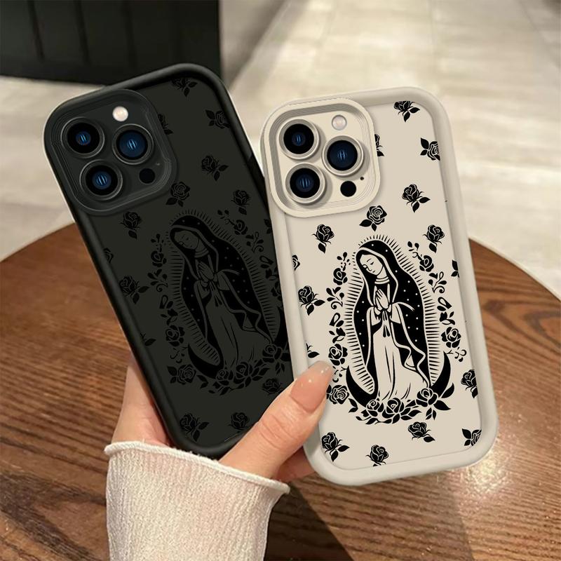 The Virgin Surrounded by Roses Case for iPhone & Samsung  – Full Coverage Lens Protection