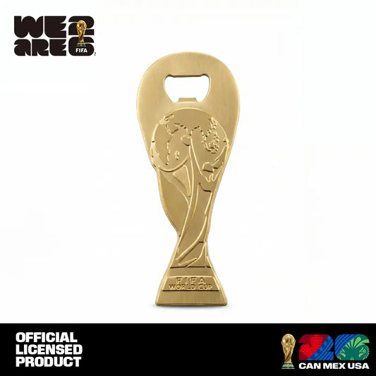 Official FIFA World Cup 2026 Magnetic Trophy Bottle Opener & Fridge Magnet (2-in-1) Soccer Aluminum Alloy