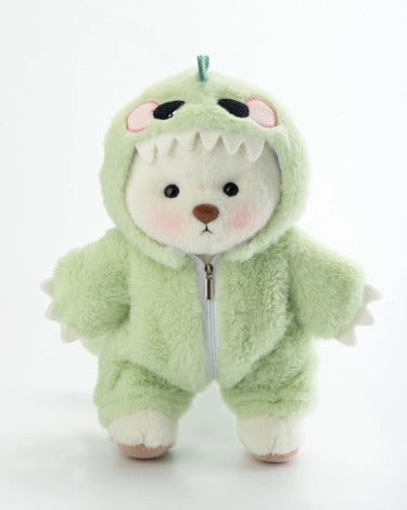 Furry Dino Bear | Handmade Jointed Teddy Bear Gift