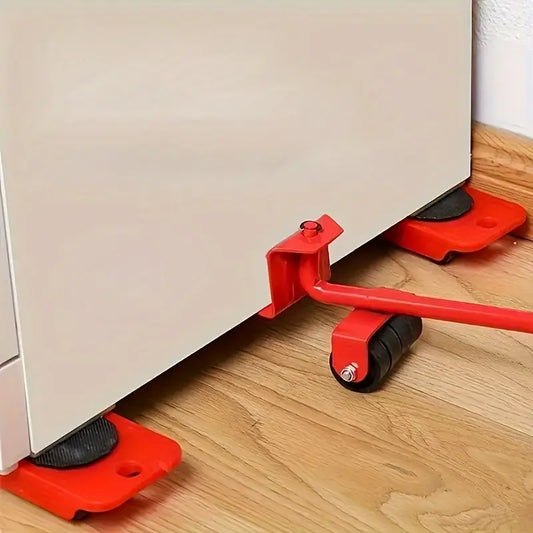 Furniture Moving Tool Set – 5PCS Heavy Duty Furniture Lifter & 360° Roller Sliders for Easy Moving