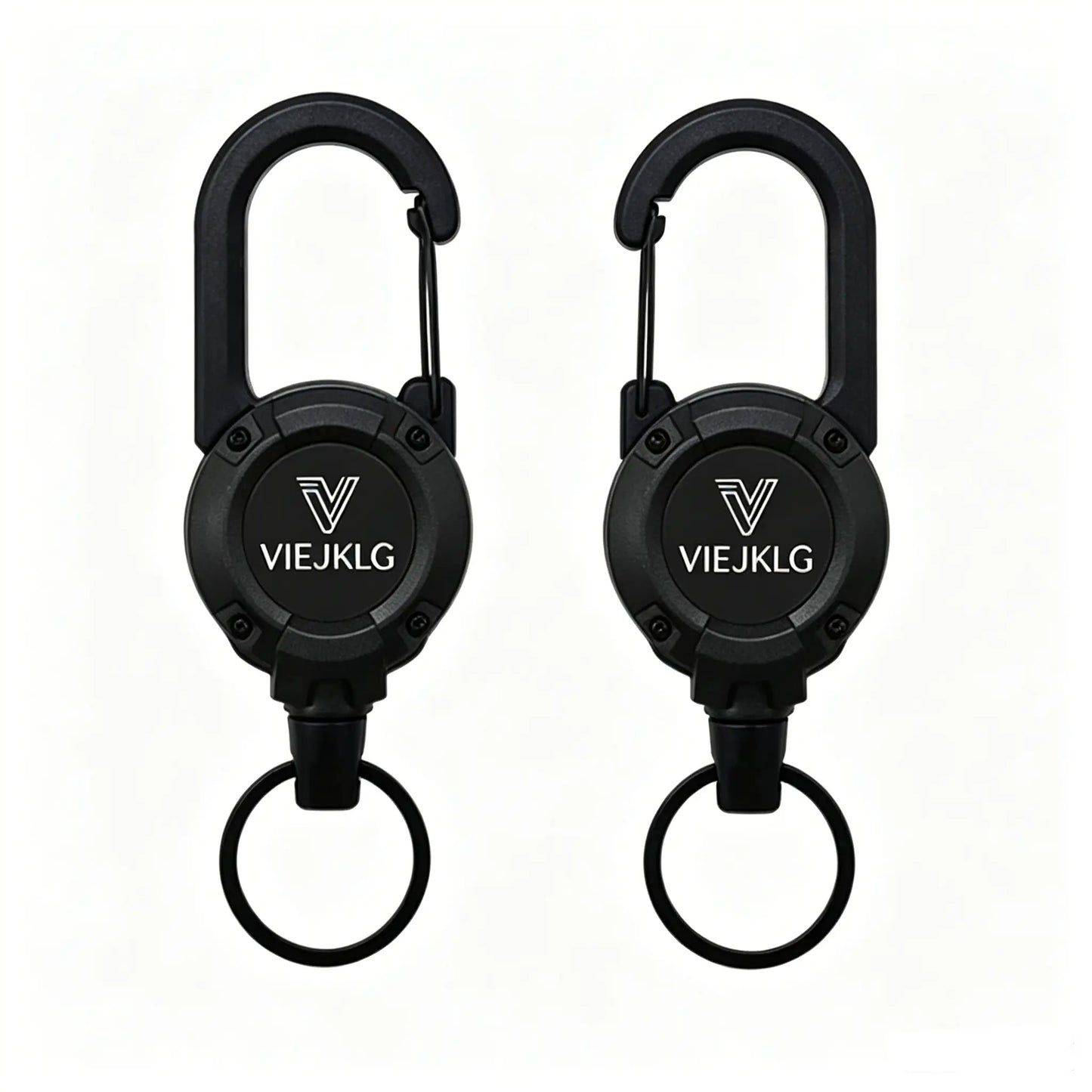 3-in-1 Multifunctional Retractable Carabiner Keychain with Steel Wire
