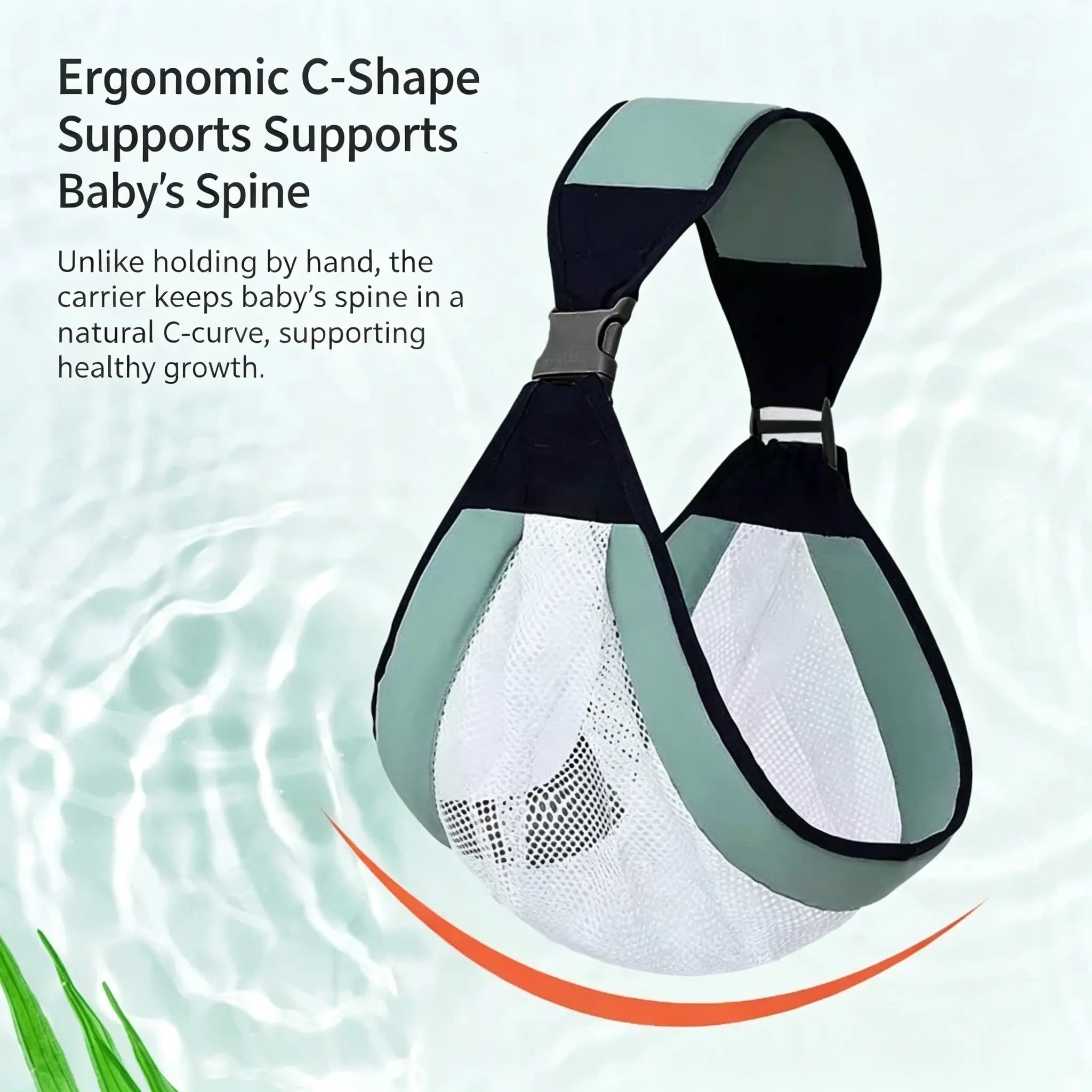 Adjustable Breathable Mesh Single-Shoulder Baby Carrier – Lightweight Hands-Free Strap