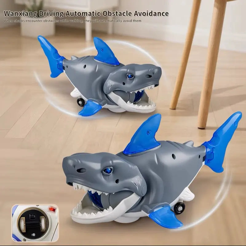 Deep-Sea Discovery: Electric "Bump & Go" Swinging Shark Toy