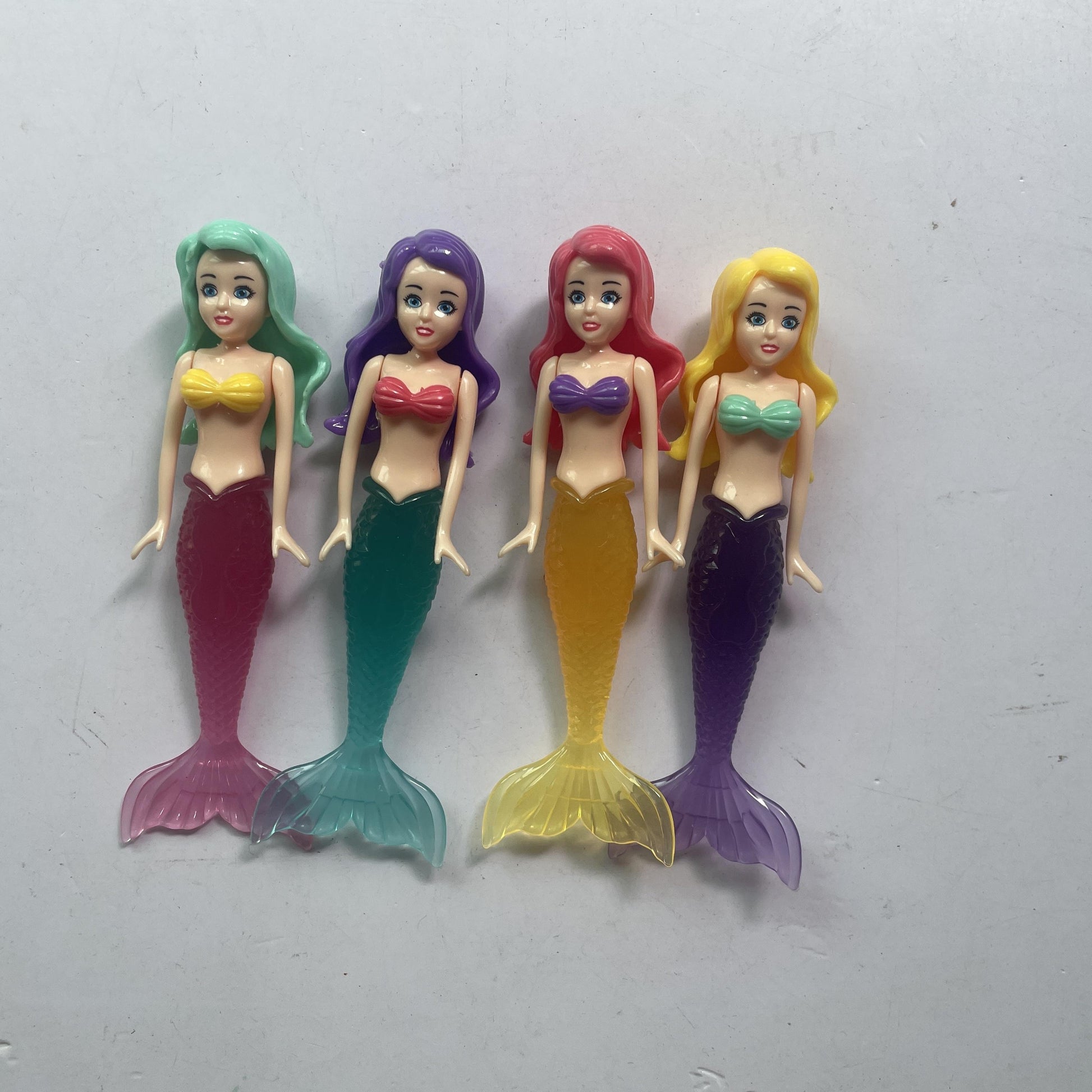 4 Counts Colorful Mermaid Dive Bath Toys, Fun Pool Swimming Game Set for Boys, Girls, Teens and Adults, Ideal for Pool Parties, Swimming Pool Sets