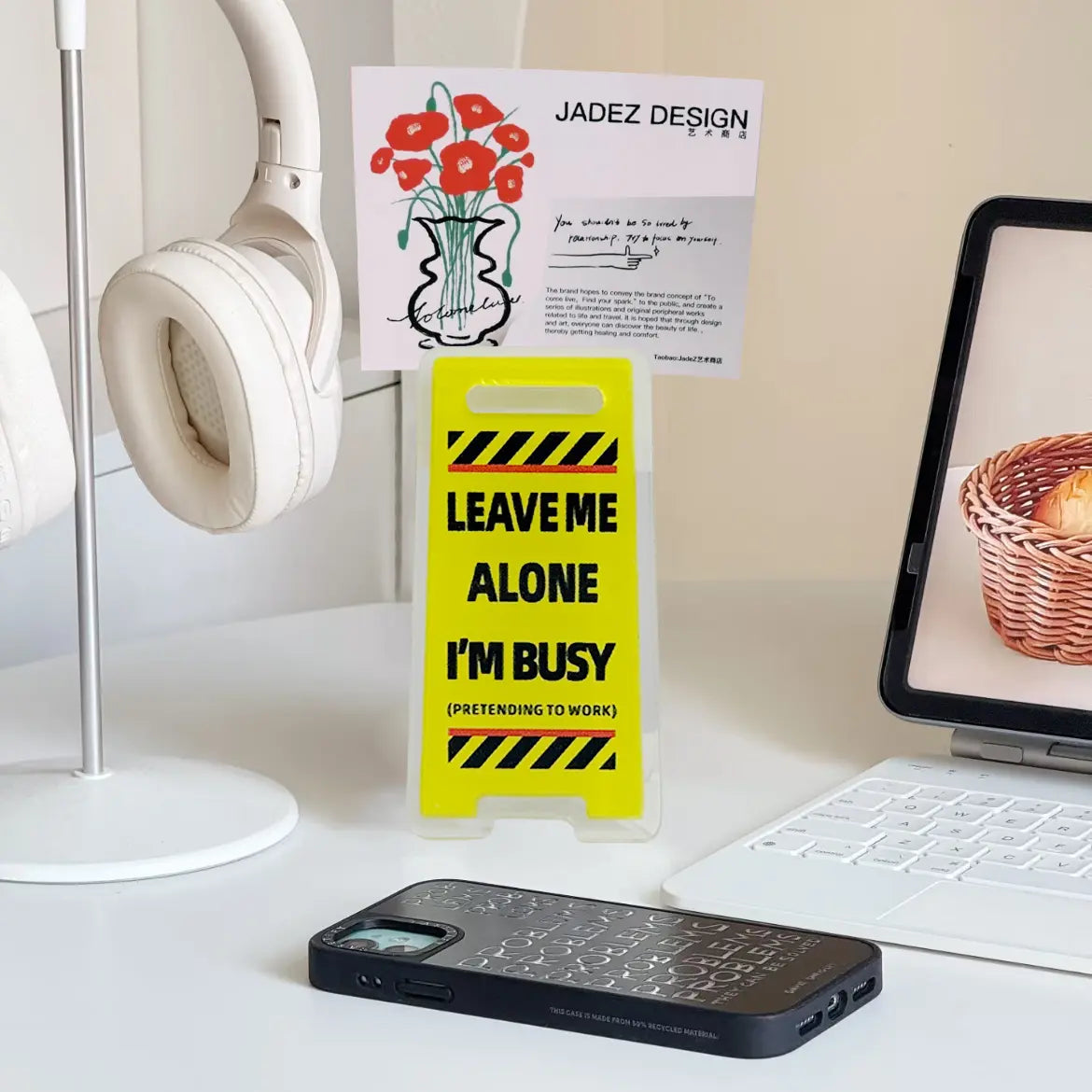 10Pcs Funny Acrylic Desktop Warning Signs - Waterproof Meme Message Clips with Adhesive for Office Desk & Home, Humor Gag Gift for Boss or Coworkers