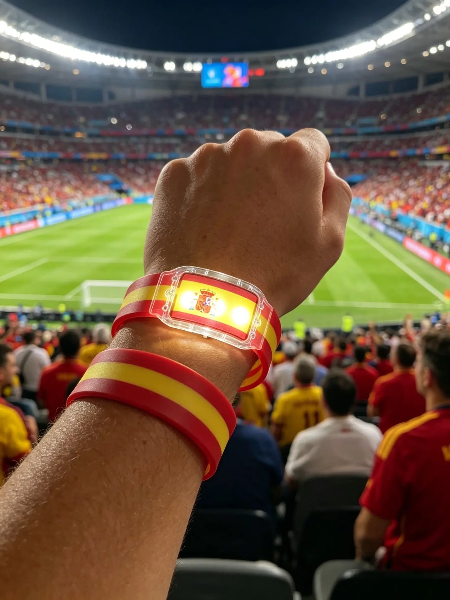 USA Flag LED Light-Up Bracelets (2-Pack)